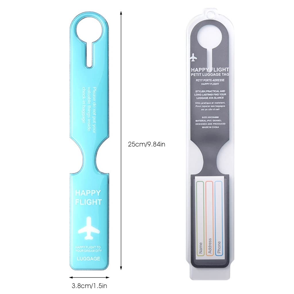 PALAY 4 Pcs Luggage Tags PVC Luggage Labels for Suitcases with Name Address Phone Number Labels Travel Tag for Baggage Identity ID Labels PALAY 4 Pcs Luggage Tags PVC Luggage Labels for Suitcases with Name Address Phone Number Labels Travel Tag for Baggage Identity ID Labels